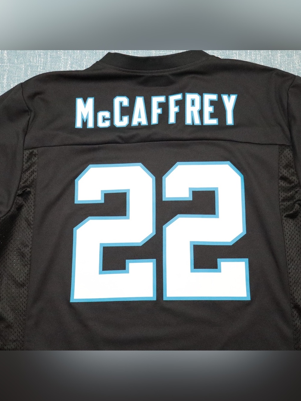 NFL Team Apparel NFL Carolina Panthers Christian McCaffrey #22 Jersey Black XL - Picture 2 of 11